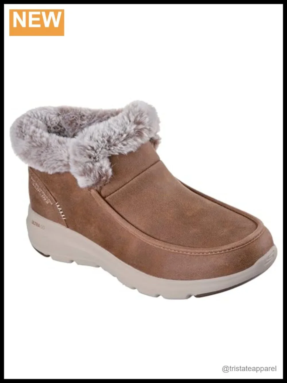 Hands Free Slip-ins Snow Boots Faux Fur Water Repellent Ankle Booties Winter